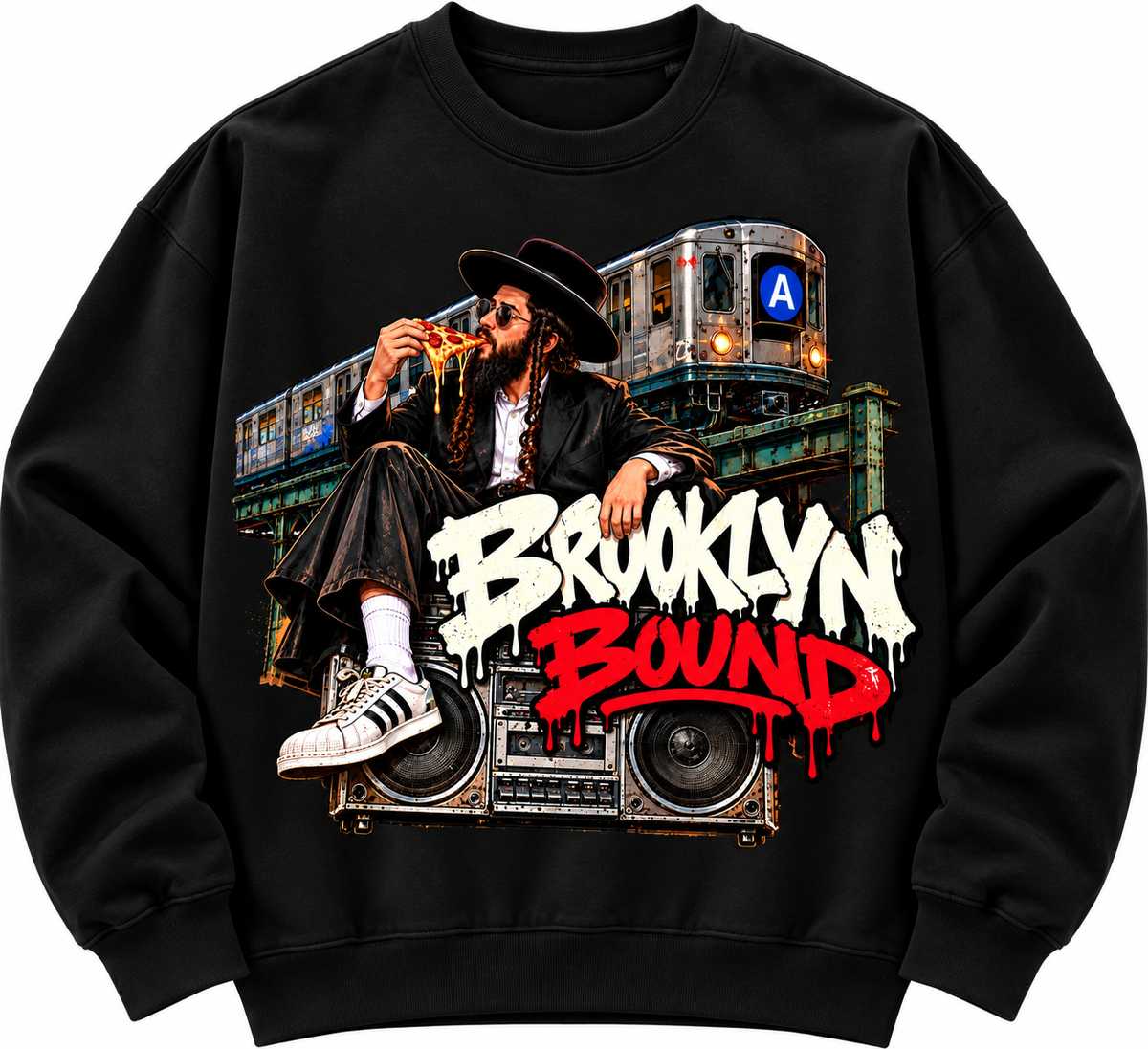 Brooklyn Bound – NYC Streetwear Crewneck Sweatshirt