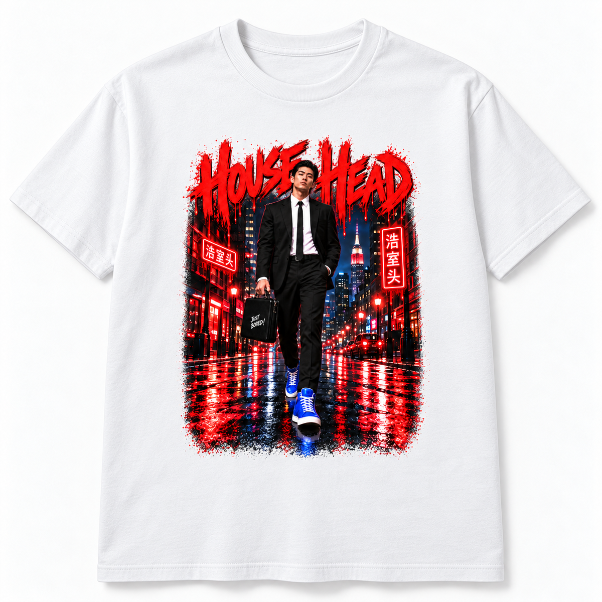 Mr Tokyo House Head Tee-JUST BORED!™