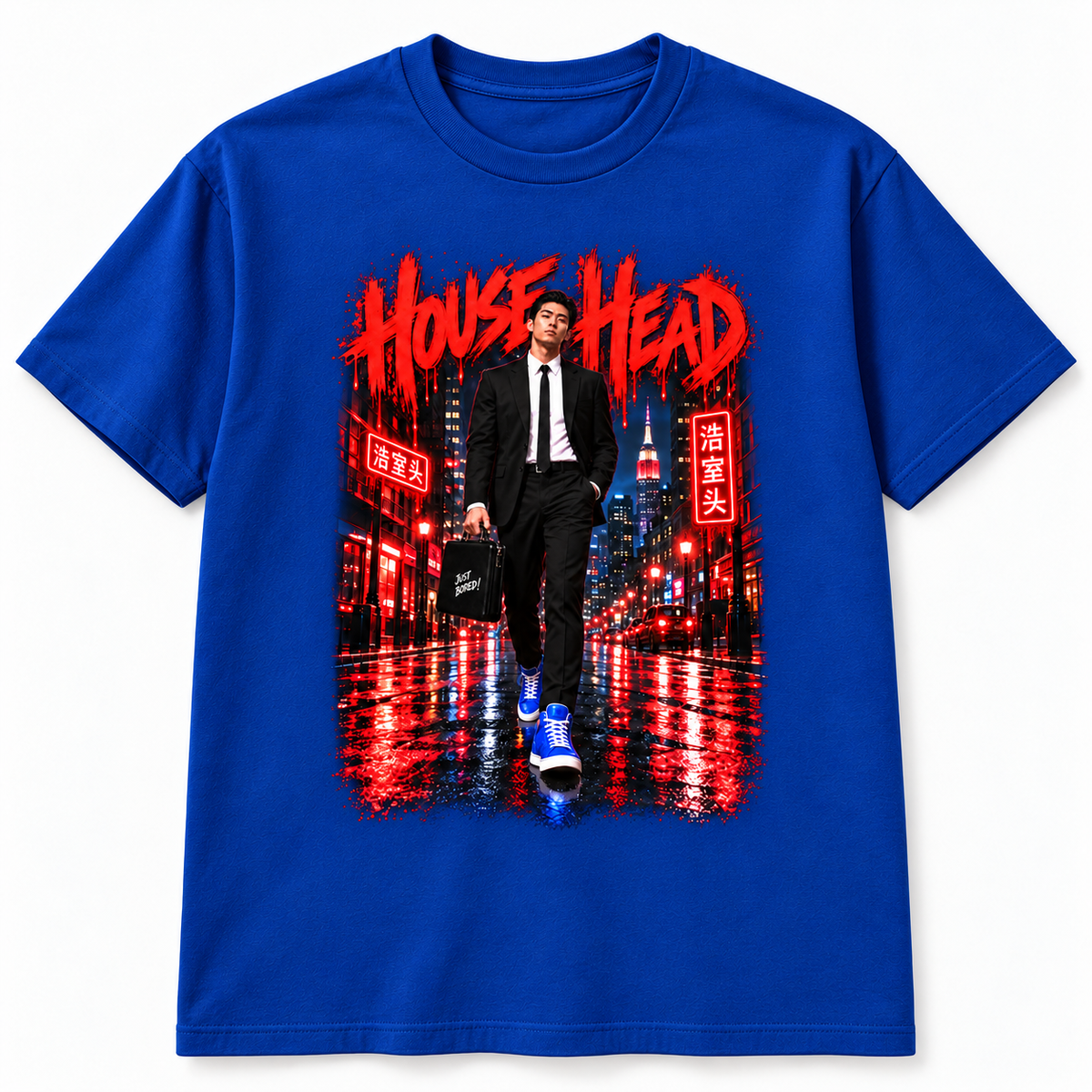 Mr Tokyo House Head Tee-JUST BORED!™