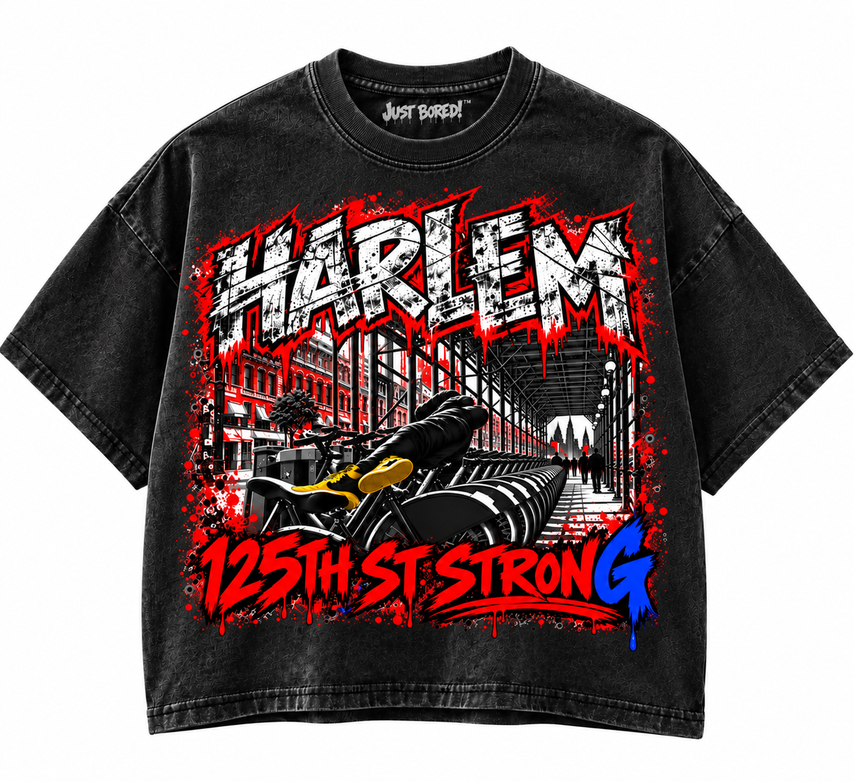 HARLEM 125TH STRONG T-SHIRT /JUST BORED!™
