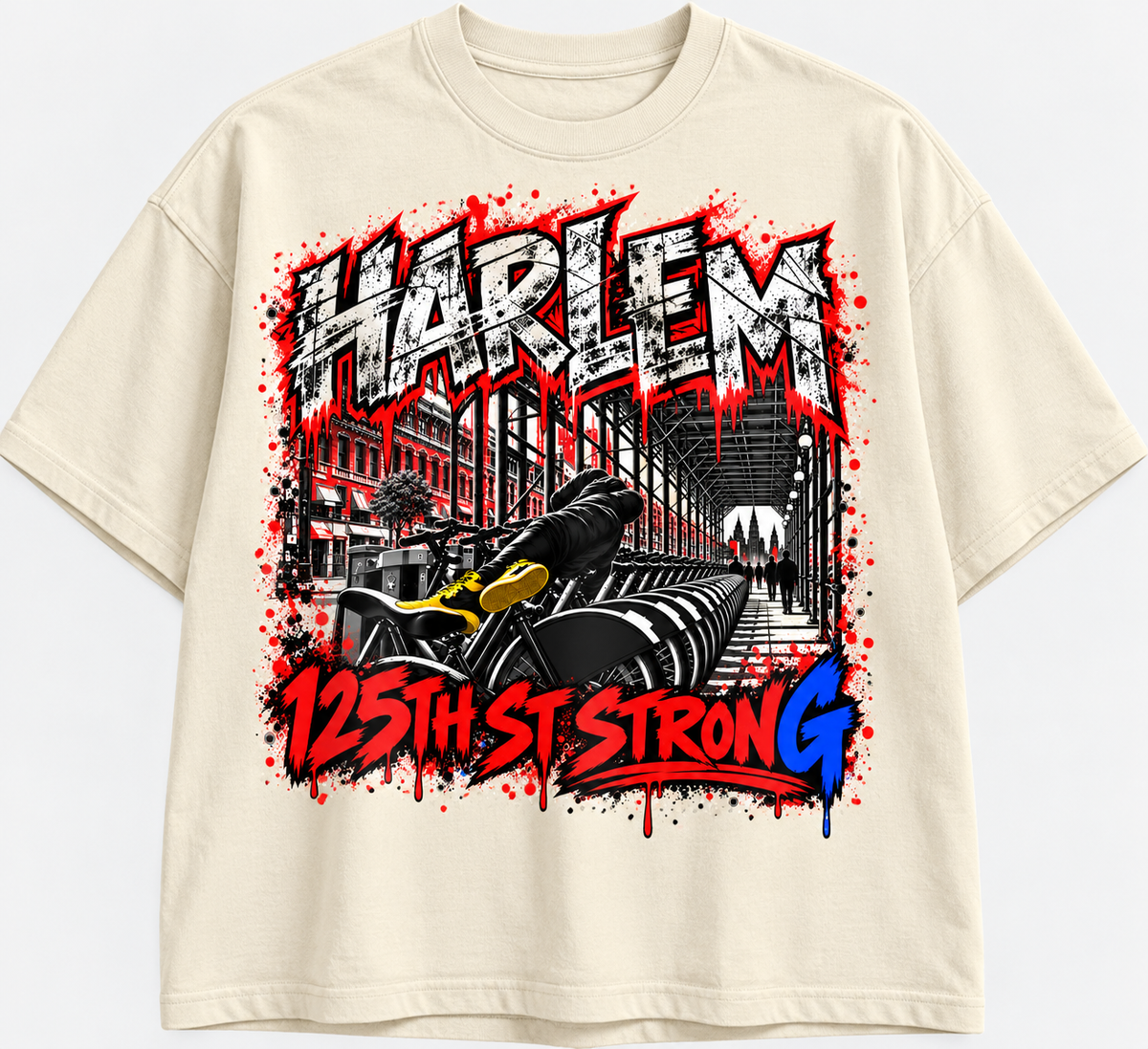HARLEM 125TH STRONG T-SHIRT /JUST BORED!™